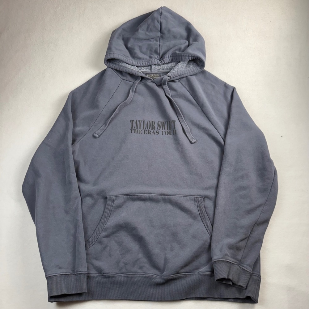 Taylor Swift The Eras Tour 2023 Hoodie Blue Gray Concert Merch Medium 2023 Dates